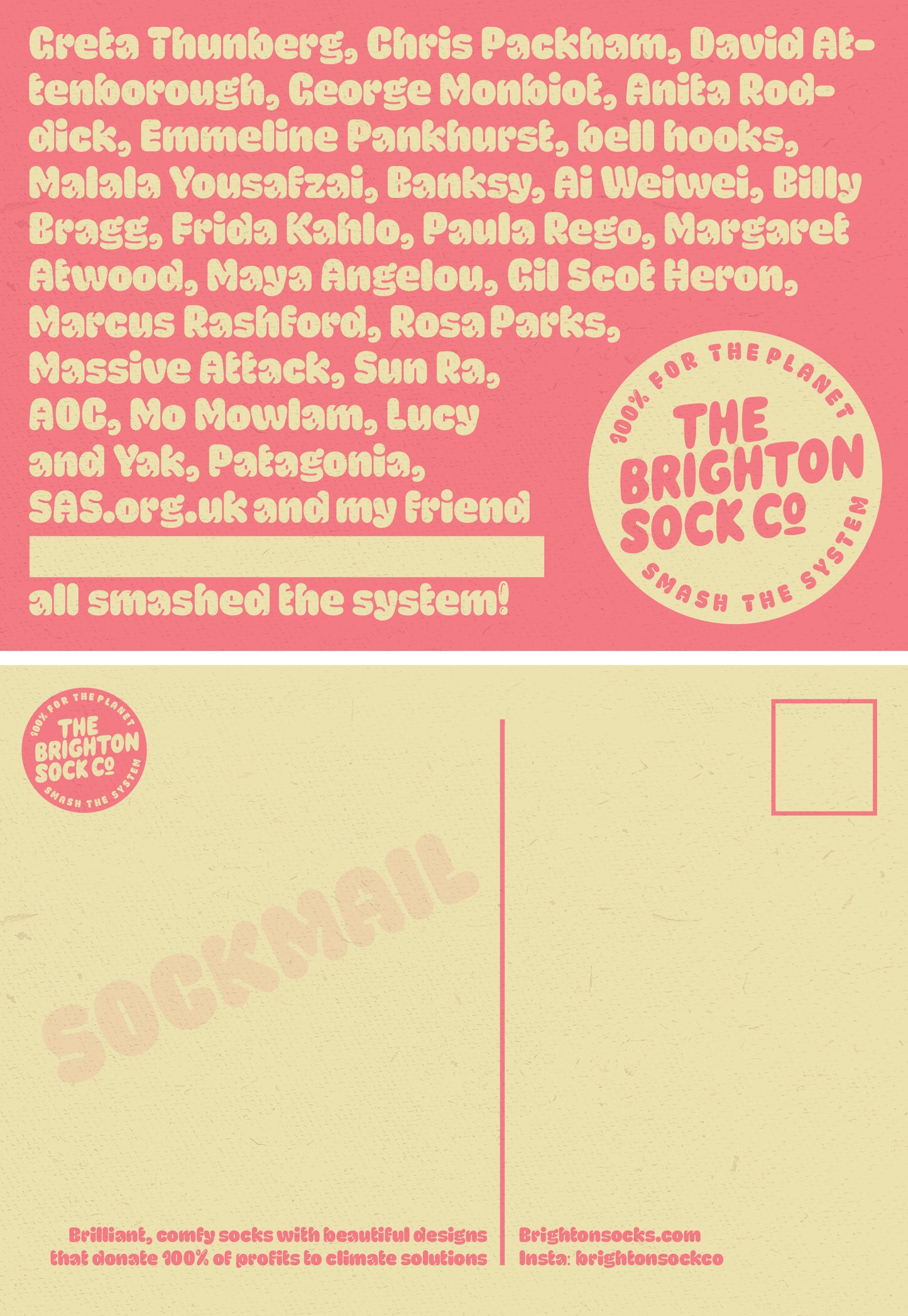 The Lanes Gift Box - yellow stripy socks, Brighton rock and free merch!